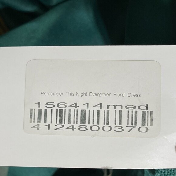 New Pink Lily Dress Remember This Night Evergreen Wrap Fall Floral Size M Medium - Picture 7 of 8